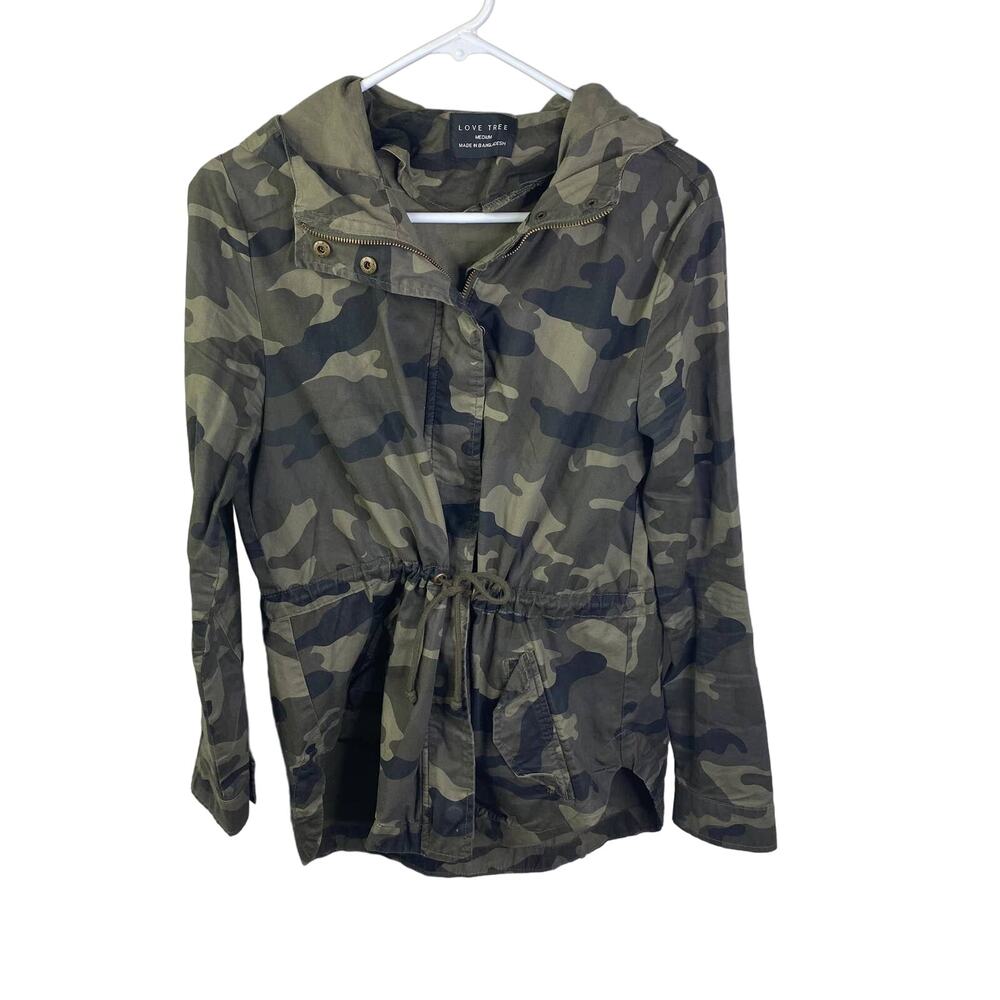 Love Tree camo military utility style jacket